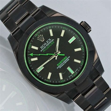 bamford rolex milgauss green.